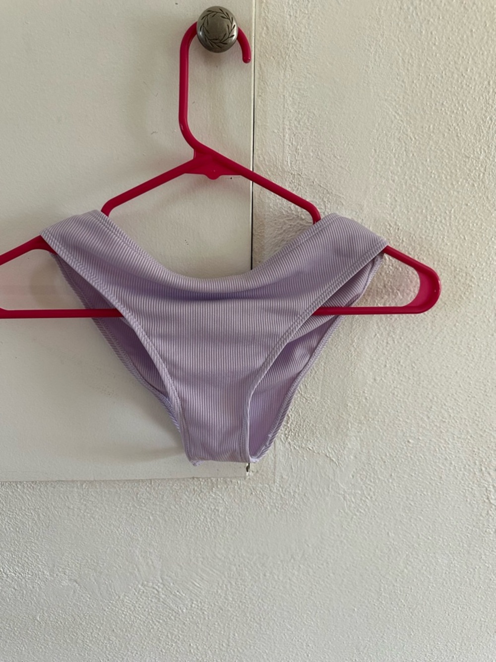 Lilac Ribbed Bikini Bottom